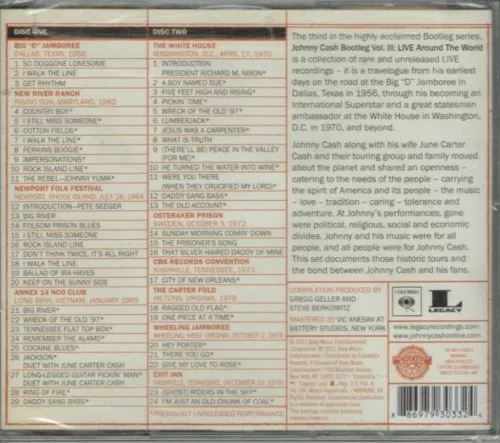 Johnny Cash-Bootleg Vol. 3 -Live Around the World (CD, Oct-2011) - Picture 2 of 2