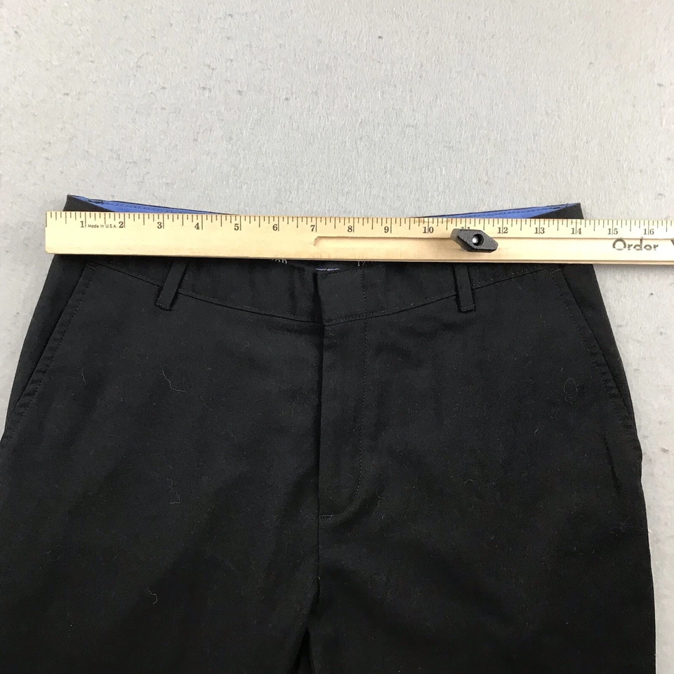Pantalones Izod Niñas 18 Regular Negro Pierna Recta Frente Plano Ligeros Niños Foto 4 de 4