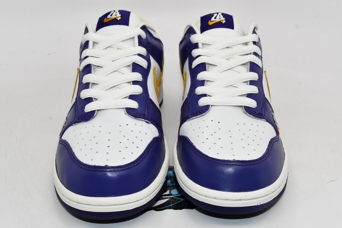 靴 NIKE DUNK LOW LA LAKERS 2004 309431 751 2004 NIKE DUNK LOW LOS ANGELES LA LAKERS 309431-751 SB 11