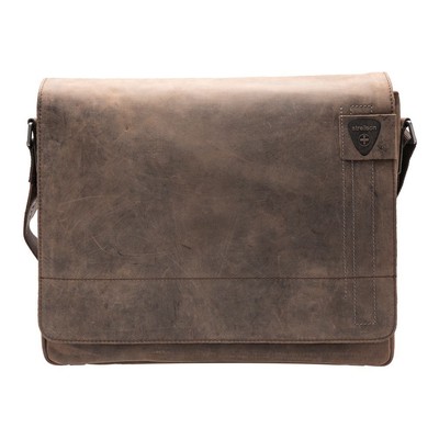 Strellson - Richmond Messenger LHF - dark brown Notebooktasche