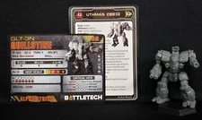 Battletech Guillotine Mech + Pilot Cards Alpha Strike Comstar Battle Catalyst