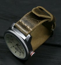 Watch Strap English luxury leather Handmade watch wrist cuff band 18 20 22 24mm