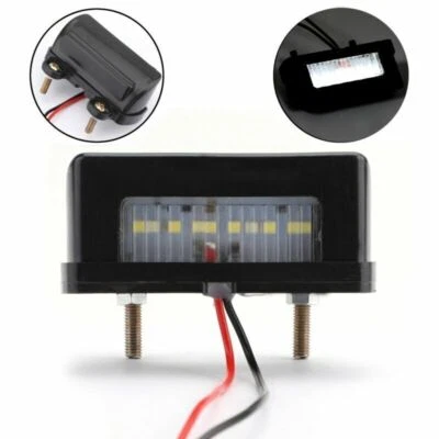 ABS Moto Plaque D'Immatriculation Universel Pour Led Feu Arrière Intégrés A - Photo 1/4
