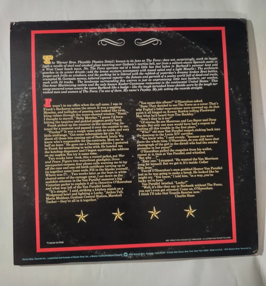 THE FORCE WB PRO 596 Vinyl LP Record Fleetwood Purple Jethro Foghat Van Morrison - Image 2 of 4