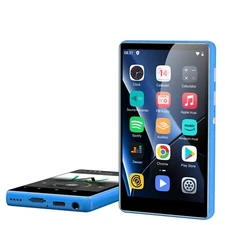 SWOFY 80GB 4" Touch Screen MP3, MP4 Music Player Bluetooth & WiFi M503 Pro Blue
