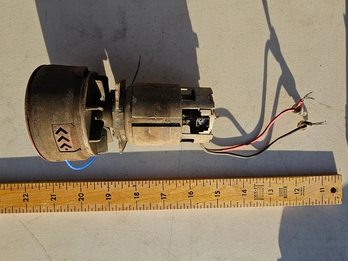 24II52 TORO 24VDC WEED TRIMMER MOTOR, FRONT BEARING IS WORN, FAIR