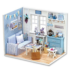 flever dollhouse miniature diy house kit
