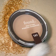 FOUND Beauty Natural Mineral Mattifying Powder Foundation ~140 MEDIUM~ Sealed