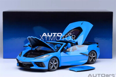 AUTOart 1:18 CORVETTE C8 STINGRAY Z51 Diecast Model Car Gifts Blue