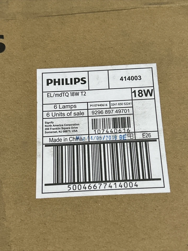 Philips - Mini Twister 18W Warm White Light 1250 Lumen - Pack Of 6 *Brand New* - Image 4 of 4