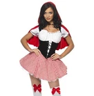 Ladies Fever Little Red Riding Hood Fancy Dress Costume by Smiffys