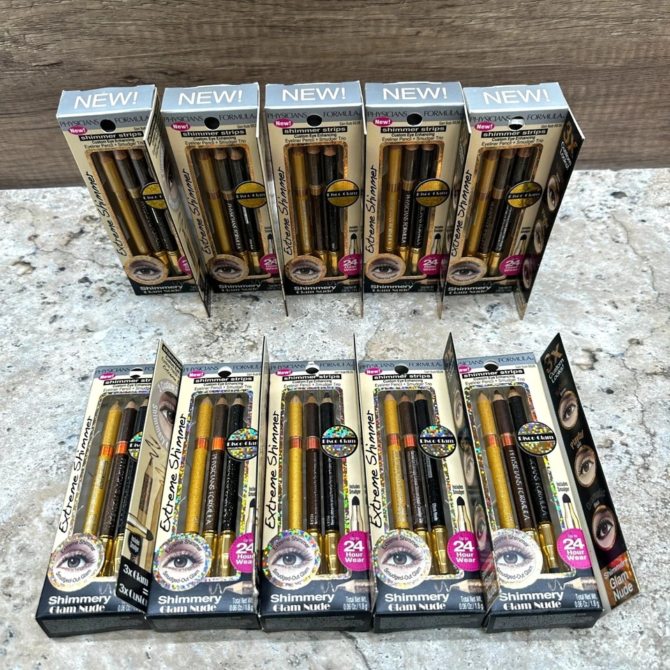 10X Physicians Formula Eyeliner Pencil Shimmer Strips Glam Nude NIB (Resellers) - Image 2 of 4