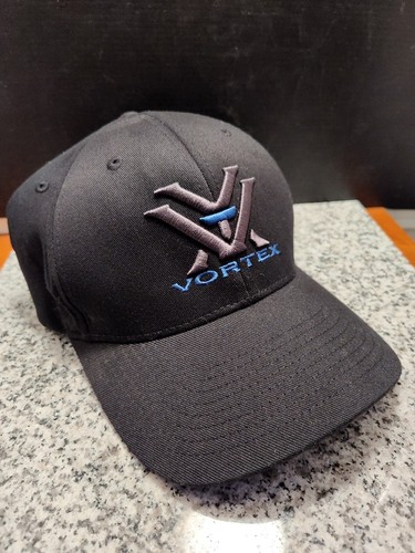 Vortex Optics Flex-Fit Cap Hat..Black with Gray & Blue Logo. Sz. Large - X-Large - Picture 8 of 11
