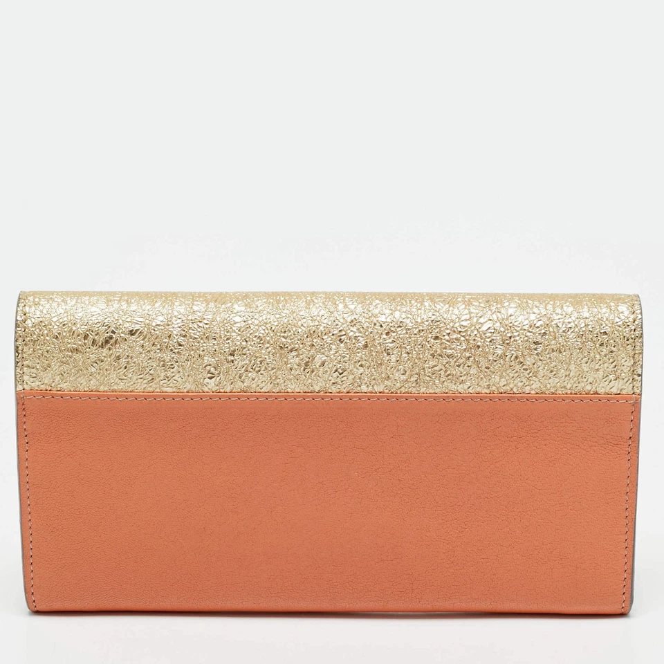 Cartera Continental Chloe Tricolor Arrugada y Cuero Sobre Solapa Foto 4 de 4