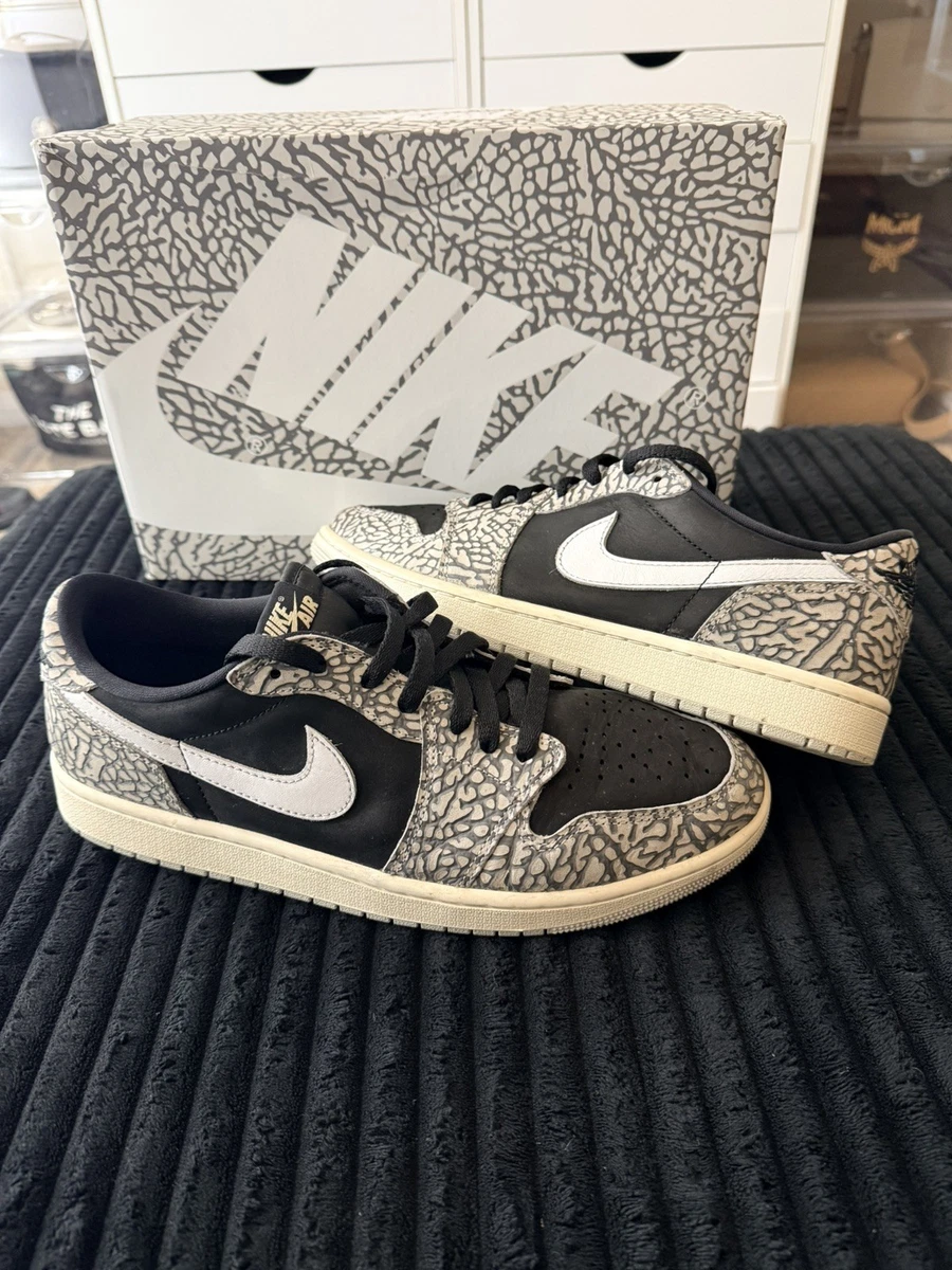 Jordan 1 Retro Low Cement Grey Black for Sale | Authenticity