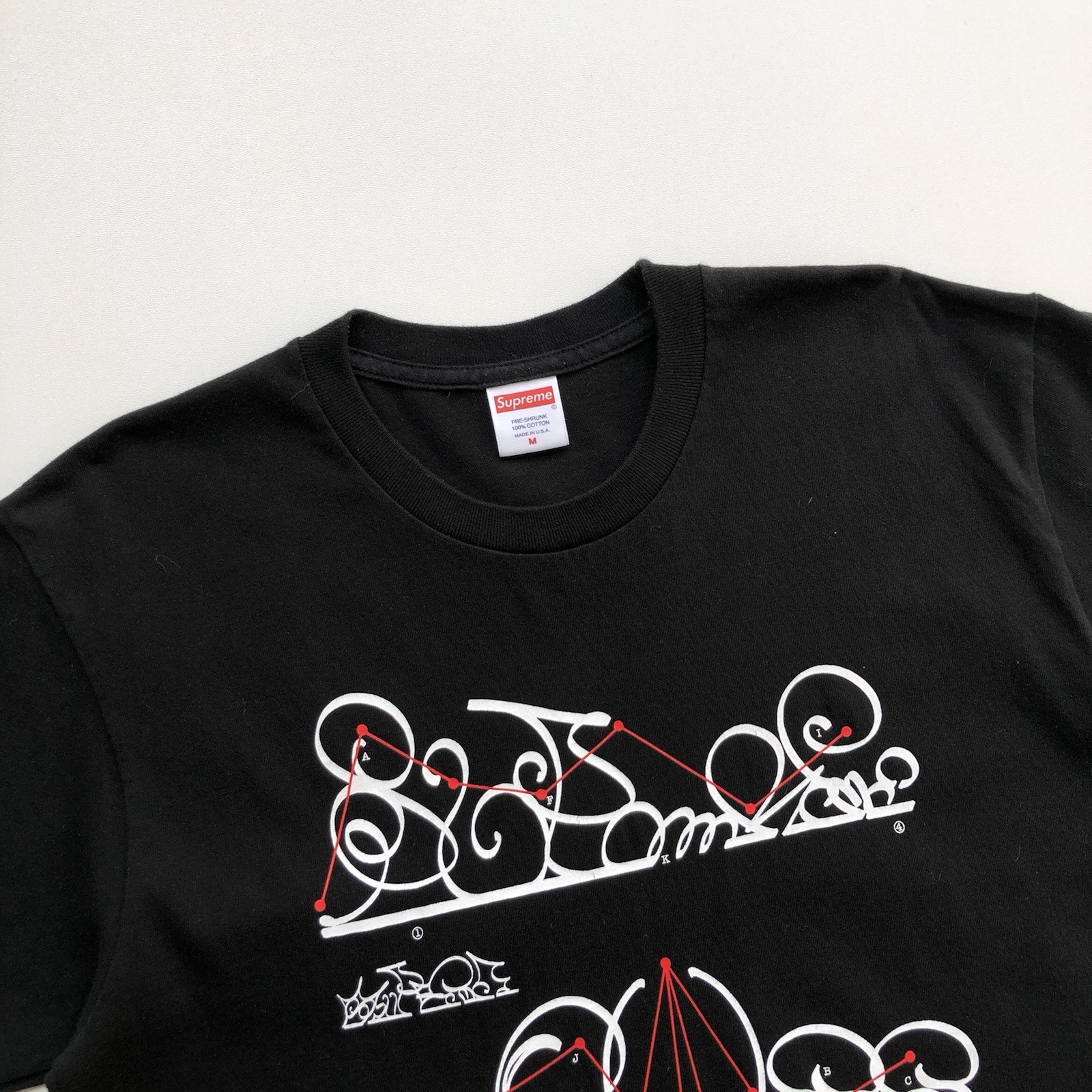 Supreme System 2018 Geometric Script Graphic T-Sh… - image 2