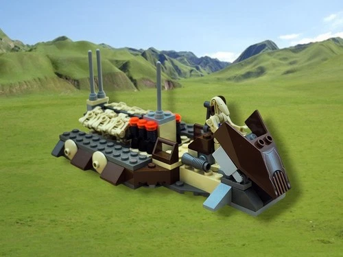 2001 Retired Lego Star Wars (7126) Battle Droid Carrier Set Complete!