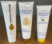 Avon Moisture Therapy Hand Cream Lot Of 3 Original Intensive X 1 Oatmeal X 2 NOS
