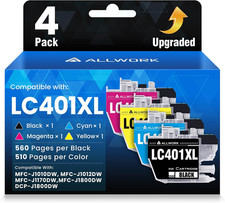 LC401XL LC401 MFC-J1010DW Ink Cartridges for Brother Printer LC 401XL 401 XL Ink