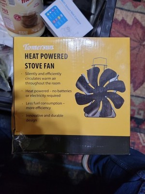 Voda Heat Powered Stove Fan 8 Blade VDSF624GU Wood Burner Eco Heater Fan
