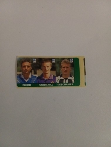 Tre Mini Figurine Calciatori Dolber Bubbles Gum 1998 Ficini Schwarz Deschamps