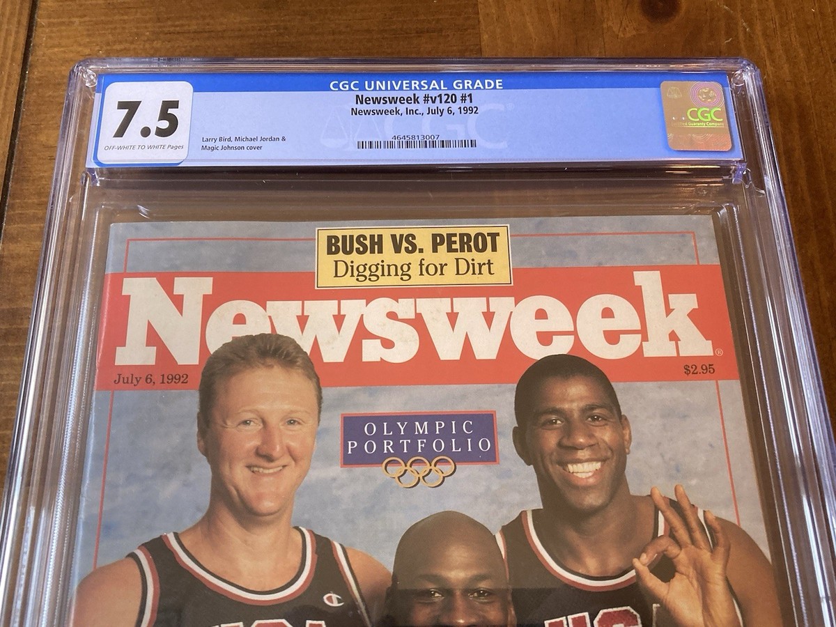 Michael Jordan Newsweek CGC 7.5 White (Iconic Dream Team)-Not