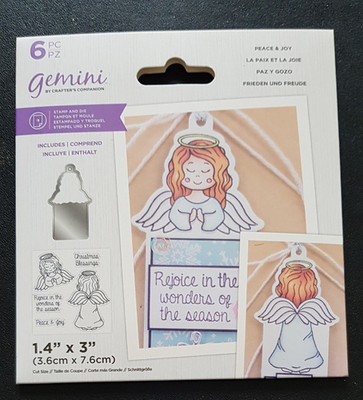 6 Crafters Companion Stempel und Stanze''Peace & Joy'' RARITÄT. OVP