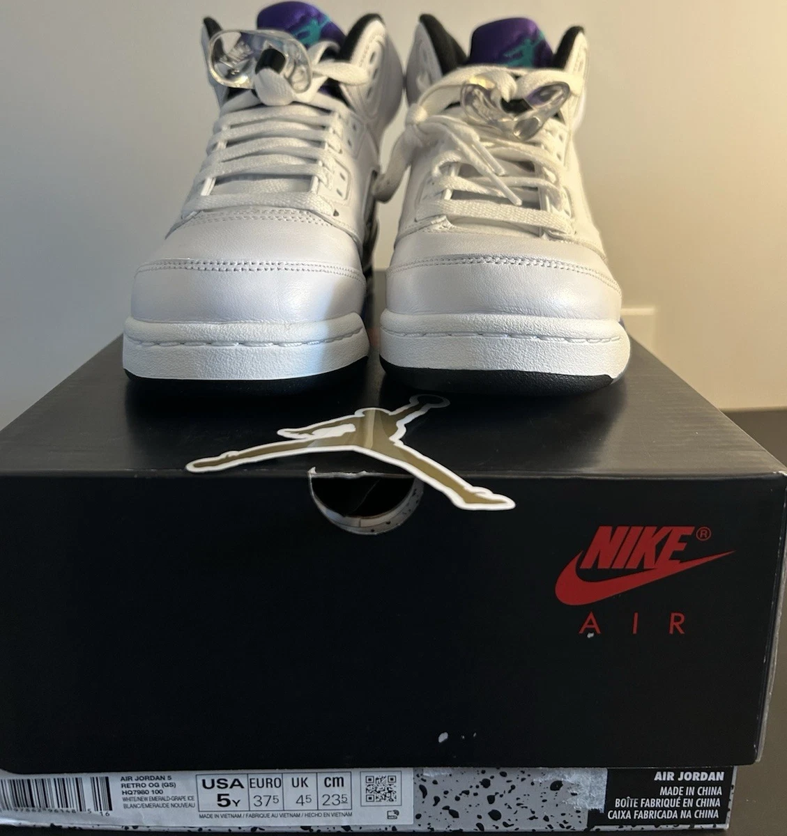 Jordan 5 Retro Grape 2013 for Sale | Authenticity Guaranteed | eBay