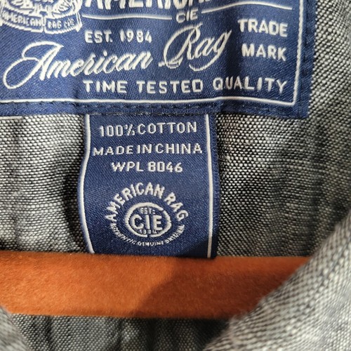 American Rag Utility Union Suit Jumpsuit size XXL Gray Chambray work cotton, New - Bild 5 von 12