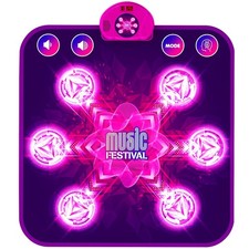 LEAPRCSTORE Dance Mat Toys for Kids, Light Up Dance Pad Gifts for 3 4 5 6 7 8 9 