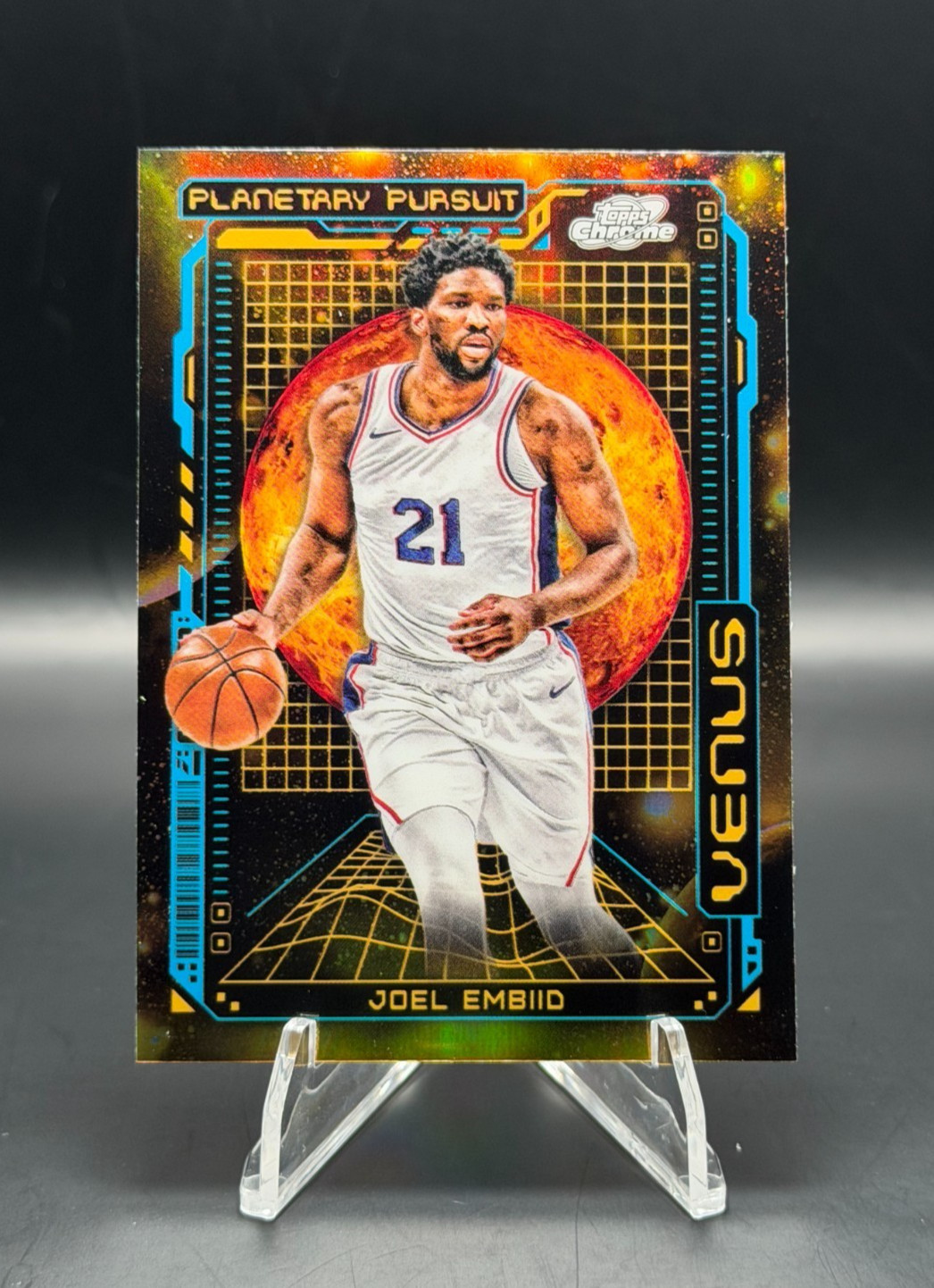 Joel Embiid 2023-24 Topps Cosmic Chrome Planetary Pursuit Venus SP 76ers