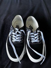 VANS Women's Casual Shoes Black/White Checkered Lace-Up, UK Size 7, EU 40.5