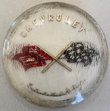 1953-1955 Corvette Horn Button 759243 - Front Emblems 2 759237 - Bezel 1
