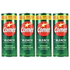 Comet Cleaner with Bleach All-Purpose Removes Stains 4 PACK FREE SHIPPING