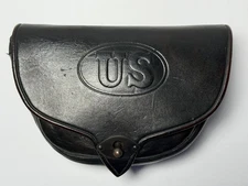 INDIAN WARS, U.S CAVALRY, M1874 DYER POUCH, ORIGINAL CUSTER POUCH, VINTAGE