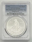1984 Englehard the American Prospector .999 Silver 1 OZ PCGS MS66