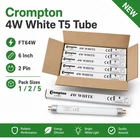 Crompton FT64W 4W 6in T5 Fluorescent Tube White 2 Pin Lamp Pack 1 2 5 Light Bulb