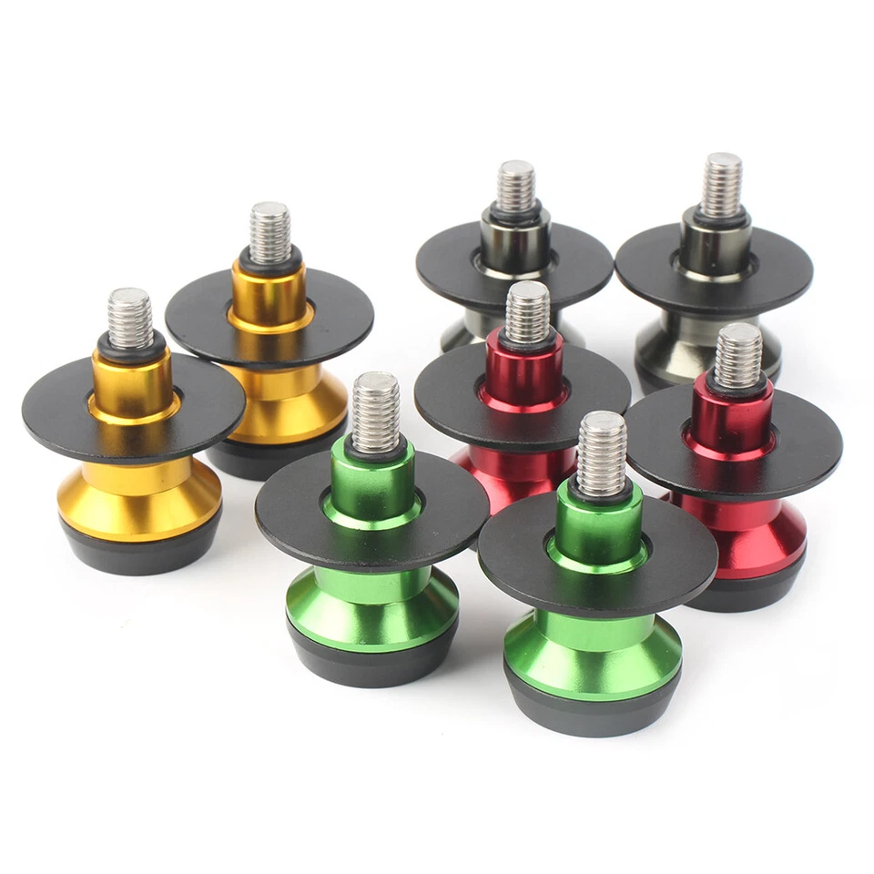 Carretes de brazo oscilante de 8 mm soporte tornillo deslizante para YAMAHA YZF R1 Suzuki GSXR 600 750 Foto 2 de 4