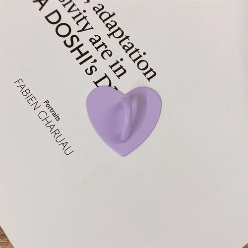 2Pcs Adhesive Metal Heart Phone Charm Holder Phone Case Finger Ring Stand UK - 第 14/17 張圖片