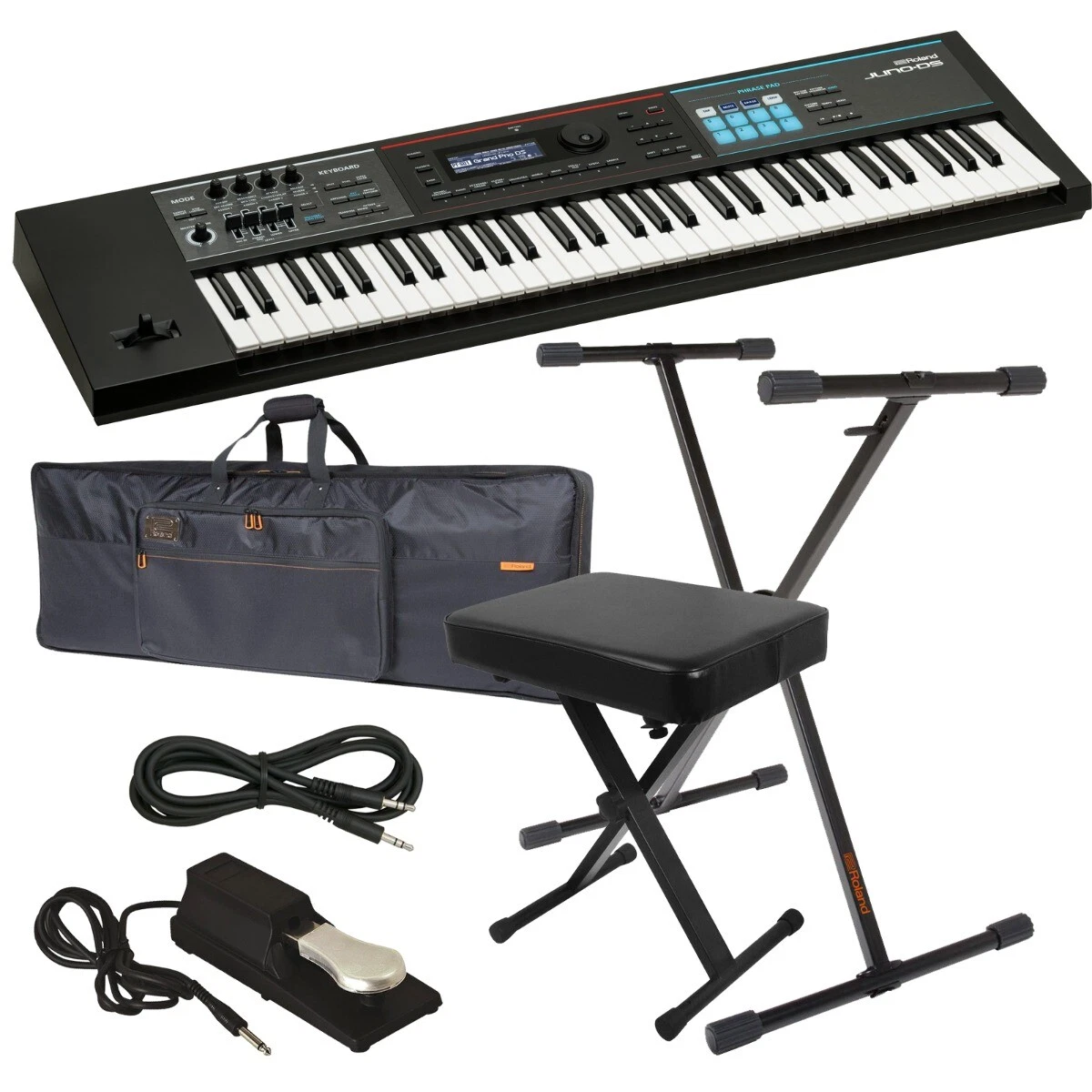 Roland JUNO-DS61 Synthesizer STAGE ESSENTIALS BUNDLE | eBay