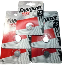 5 PACK ENERGIZER ECR1620 CR1620 Lithium Bat. (GREAT EXPIRE 06/34) FREE TRACKING