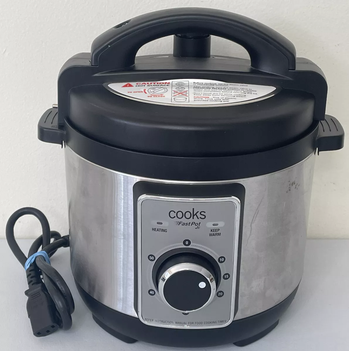 Cooks Fast Pot JR. 12861B2 - 2 QT Multi-Cooker sauté pressure cook slow cook