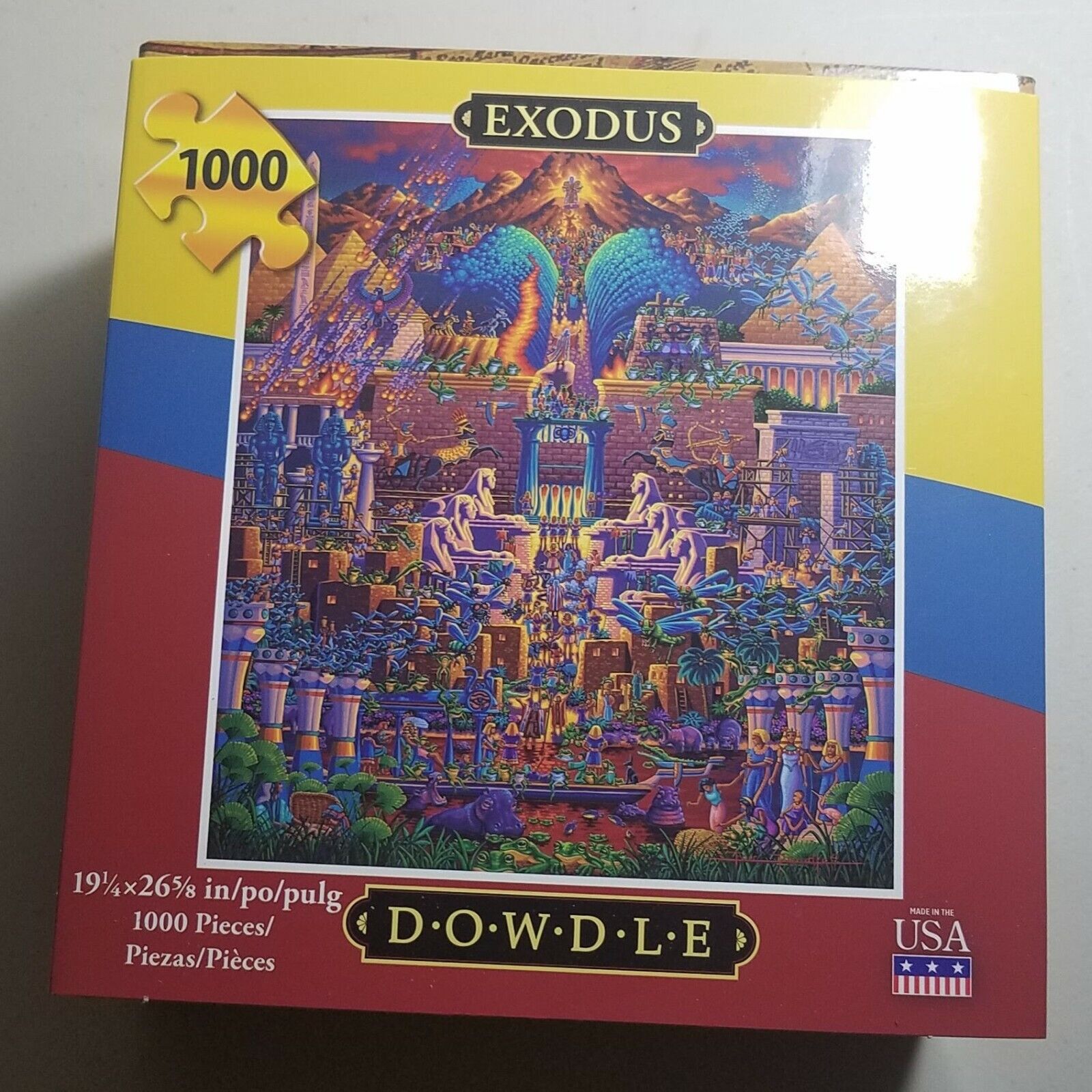 Dowdle Folk Art Collectors Jigsaw Puzzle Exodus 1000 Pcs Biblical #10440 D1 for sale online