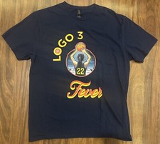 Caitlin Clark Shirt “Logo 3” Basketball WNBA Indiana Fever Size Large Blue