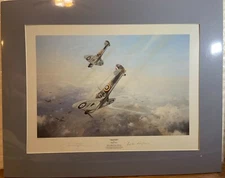Robert Taylor Aircraft Print Tally Ho! signed by Robert Taylor and Brian Kingcom