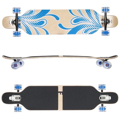 Longboard FunTomia Camber - Con Rodamientos De Cerámica, Flex 1, Crucero Freeride