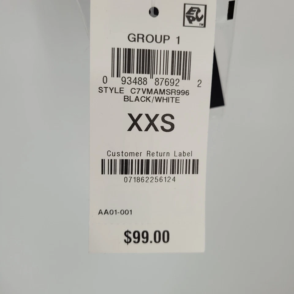 Bar III женщин животных печать кнопка спереди рубашка куртка черный/белый XXS - Изображение 4 из 4