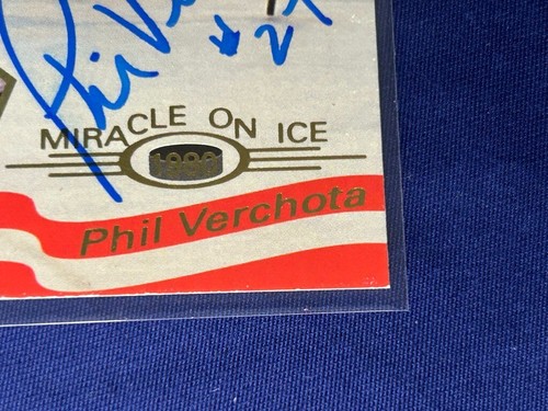#38 Phil Verchota signiert 1995 Signature Rookies Miracle on Ice 1980 Goldmedaille - Bild 5 von 11