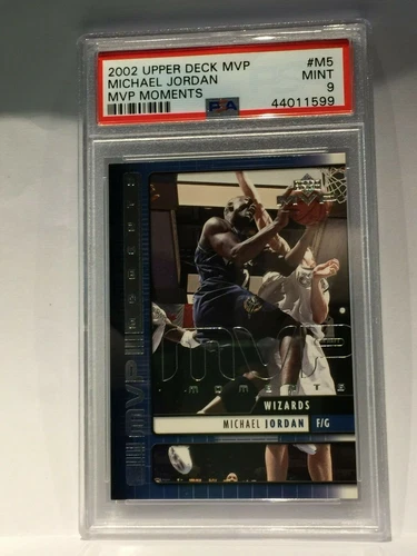 2002 Upper Deck MVP Moments #M5 Michael Jordan PSA 9 MINT CHICAGO BULL HOF CARD
