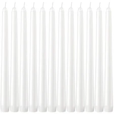 Dripless Taper Candles - Unscented White Candles Bulk - Candle Sticks Long Bu...